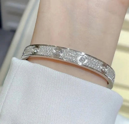 Designer Titanium Steel Bracelet 18k Gold Plating