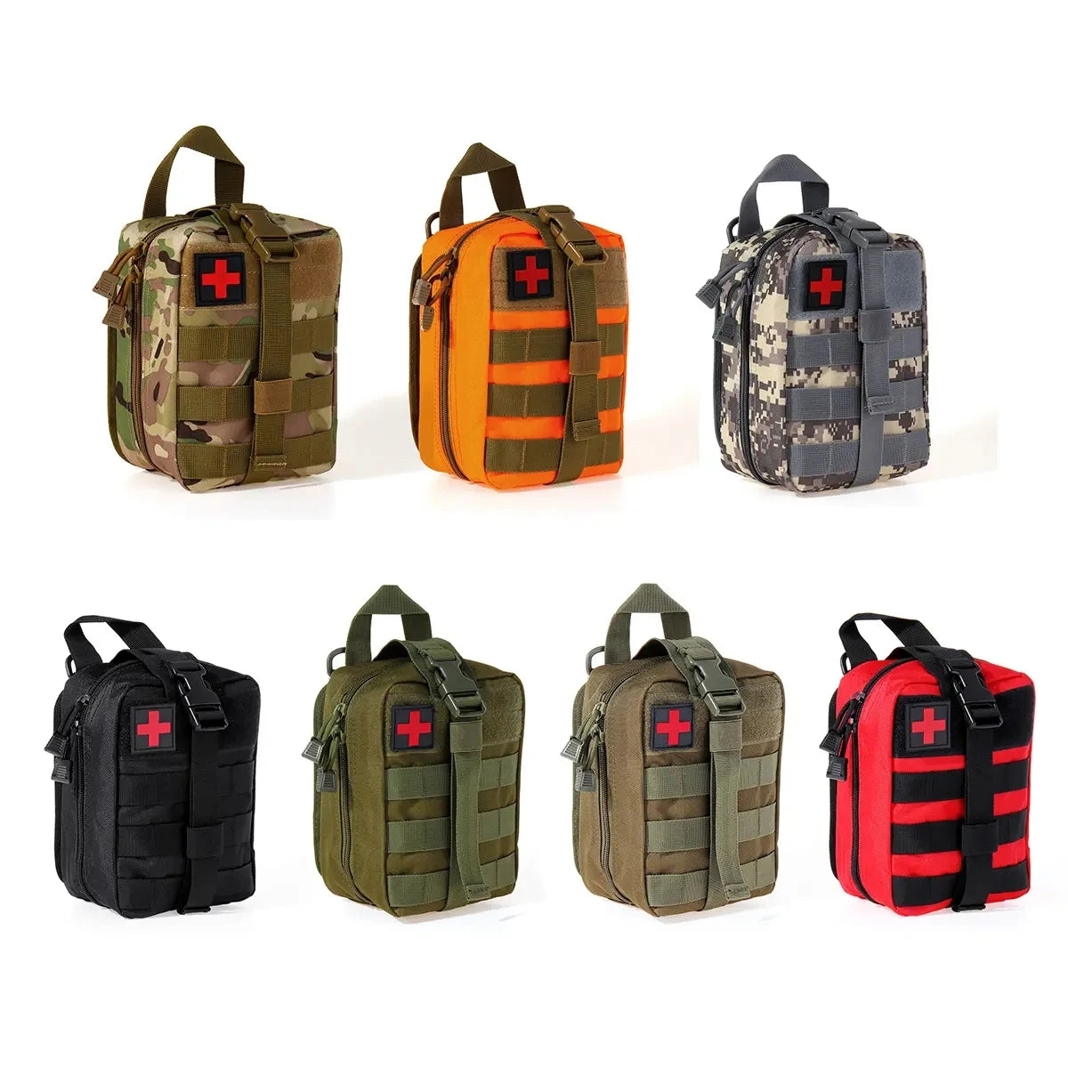 Tactical First Aid Kit Waist Bag Emergency Travel Survival Rescue Handbag Waterproof Camping First Aid Pouch Patch Bag Case