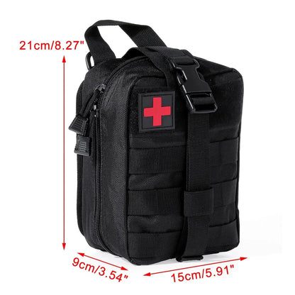 Tactical First Aid Kit Waist Bag Emergency Travel Survival Rescue Handbag Waterproof Camping First Aid Pouch Patch Bag Case