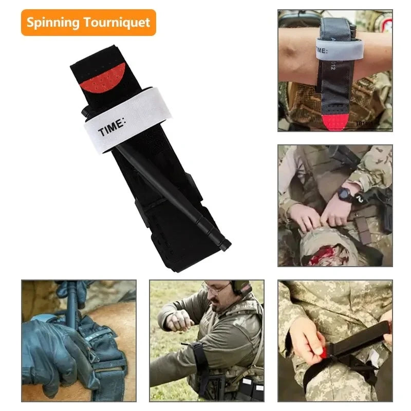 Military IFAK Trauma Survival Kit First Aid Medical Pouch Emergency Survival Gear and Equipment with Molle Car Travel Hiking