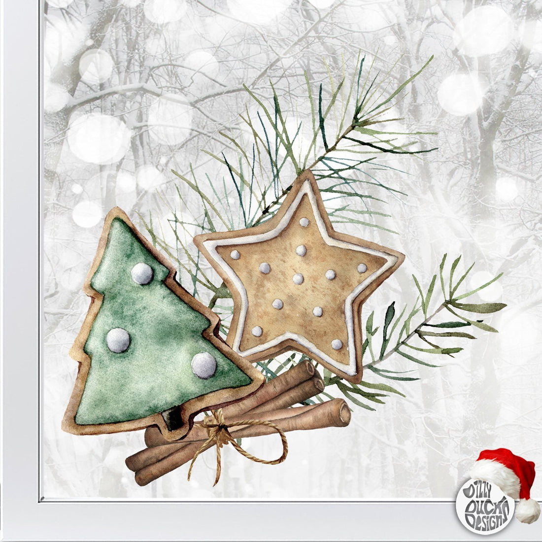 Christmas Cookies Window Decal-0